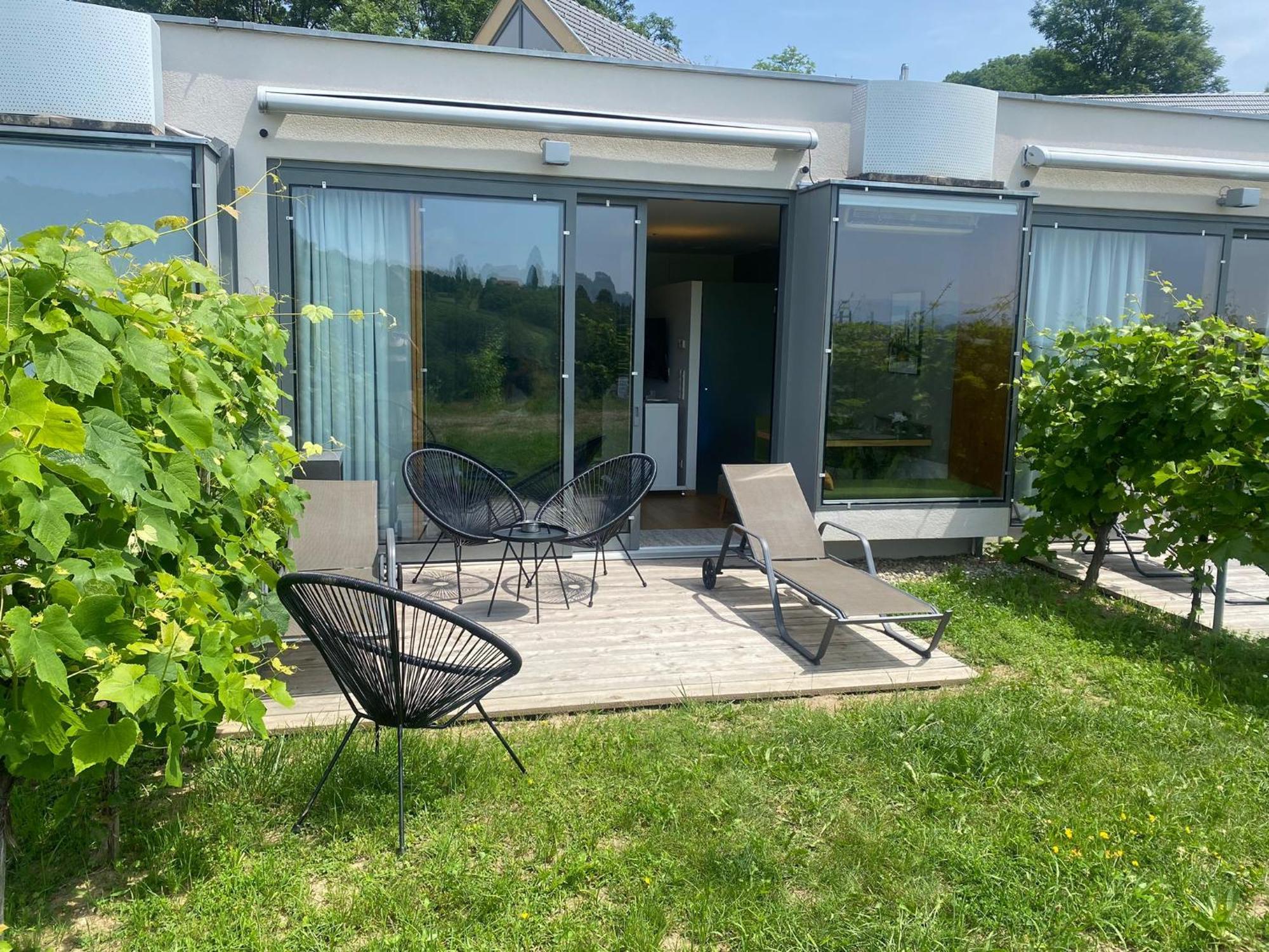 *Brandnew* Modernes Apartment In Den Weinbergen Mit Pool Und Sauna Spielfeld Esterno foto